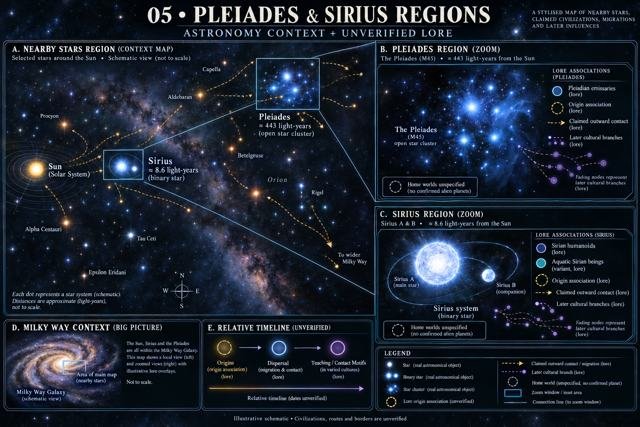 05 · Pleiades & Sirius regions